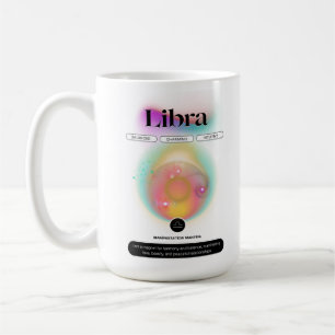 Modern Zodiac-tecken Libra-citat Luft Inslag Kaffemugg