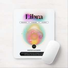 Modern Zodiac-tecken Libra-citat Luft Inslag Musmatta