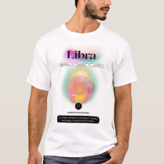 Modern Zodiac-tecken Libra-citat Luft Inslag T Shirt