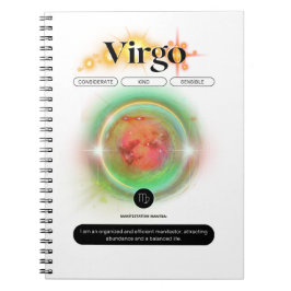 Modern Zodiac-tecken Våg citat jorden Inslag Anteckningsbok
