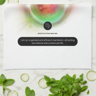 Modern Zodiac-tecken Våg citat jorden Inslag Kökshandduk