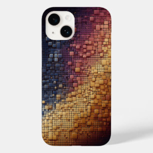 Moderna 3D Geometriska Block Gradient Marinblå och