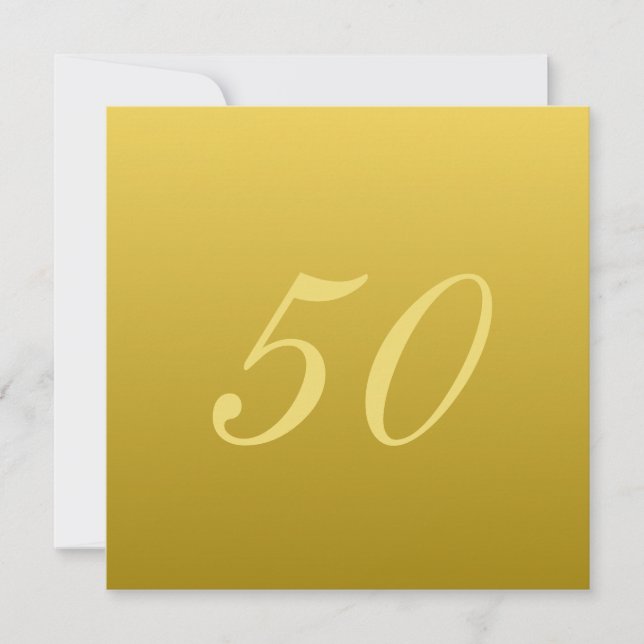 Moderna 50-årsjubileumsinbjudningar inbjudningar (Framsida)