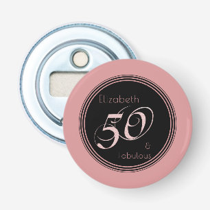 Moderna 50 och sagolik rosasvart flasköppnare