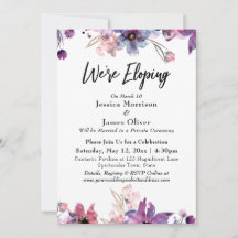 Moderna Abstrakt Akvarell Blommor Vi Gifter Oss Ut