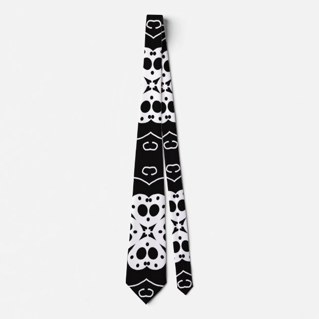 moderna abstrakta blommor slips (Framsida)