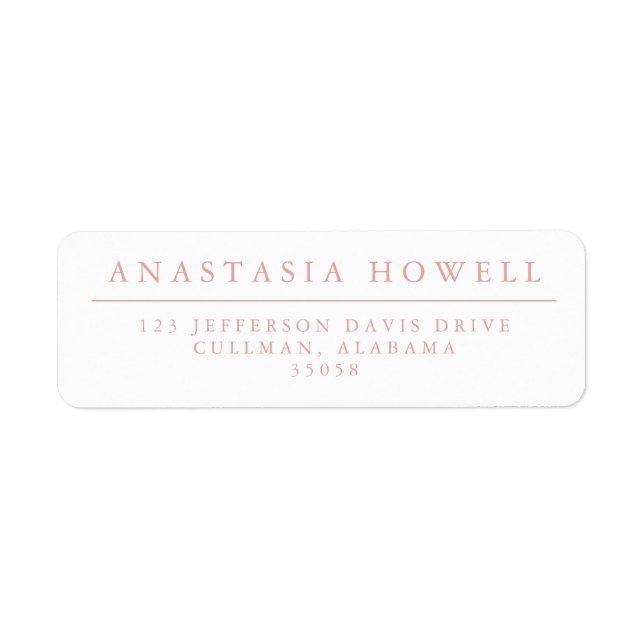 Moderna Adressetiketter Returadress Etikett (Framsidan)