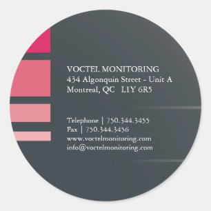 Moderna Adressetiketter Runt Klistermärke