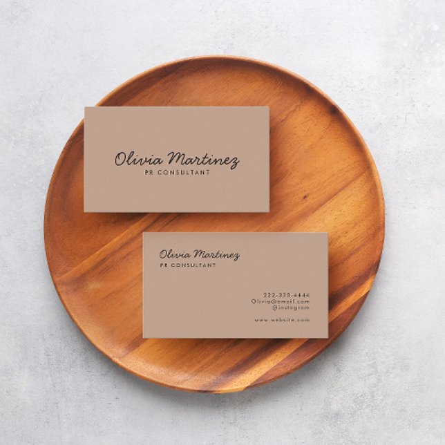 Moderna Affärskort | Öka ditt varumärke(mandel) Visitkort (A modern almond business card with elegant script and modern font. )