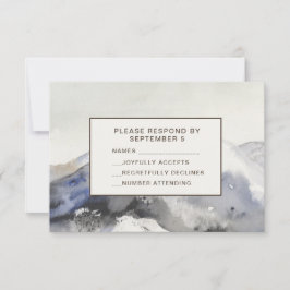 Moderna akryllfjäll RSVP-kort Neutral Tan OSA Kort