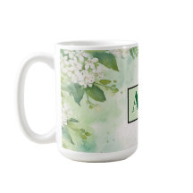 Moderna akvarellgröna blommor & anpassa