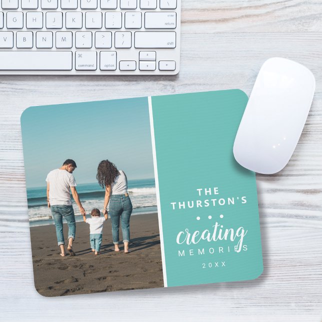 Moderna anpassade familjefoton Skapar minnen Musmatta (Modern Custom Photo Family Creating Memories Mouse Pad)