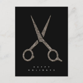 moderna ANPASSNINGSBAR glitter sax Hairdresser Vykort