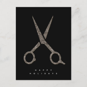 moderna ANPASSNINGSBAR glitter sax Hairdresser Vykort