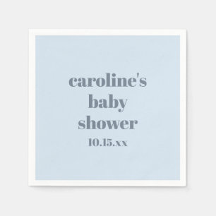 Moderna anpassningsbara baby shower-dekorationer i pappersservett