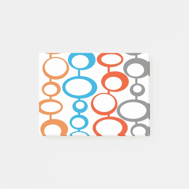 Moderna anteckningar i mitten av århundradet post-it block (Framsida)