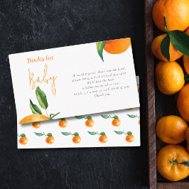 Moderna apelsin Citrus-böcker för bebisar Tilläggskort