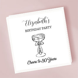 Moderna B&W Skål för 30 år Födelsedagsservetter Pappersservett