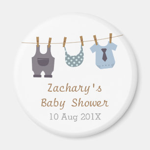 Moderna babykläder Babypojke Showerpartypresenter Magnet