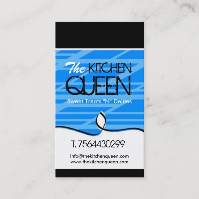 Moderna bagerivisitkortar visitkort (Framsida)