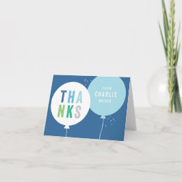 Moderna ballonger för barn tack kort