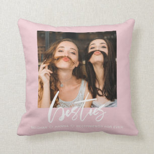 Moderna bästa vänner foto bästa vänner rosa kudde