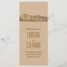 Moderna bergsberg-Bröllopsprogram Program