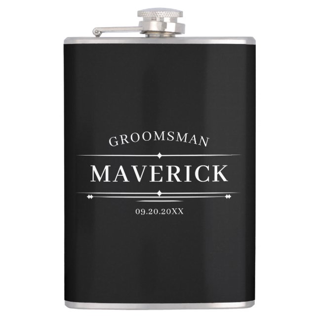 Moderna bestman present Klassisk bröllopspresent A Fickplunta (Framsidan)