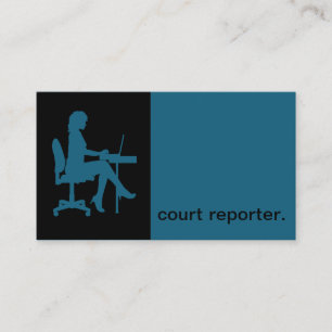 Moderna blått för reporter för visitkort