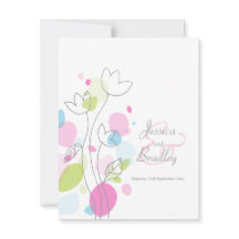 Moderna blomblad av konetti-blommor, färgade bröll