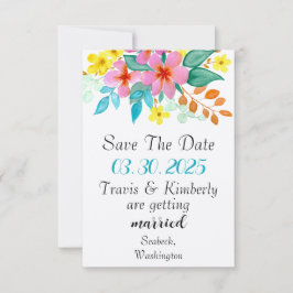 Moderna Blommigtar för vattenfärger i Ljusa färger