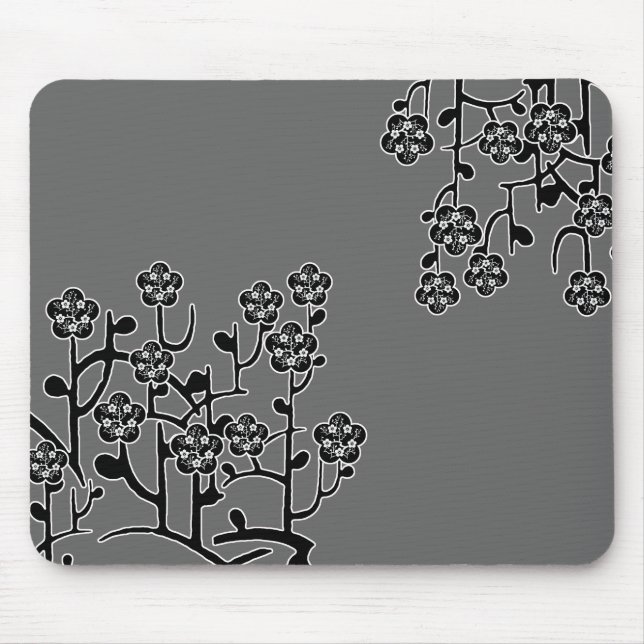 Moderna blommor Mousepad Musmatta (Framsidan)
