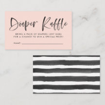 Moderna Blush Baby Shower Blöjbjudkort