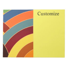 moderna böjda chevoner med flera färger i chic anteckningsblock