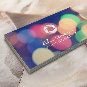 Moderna Bokeh tänder beställnings- Visitkort