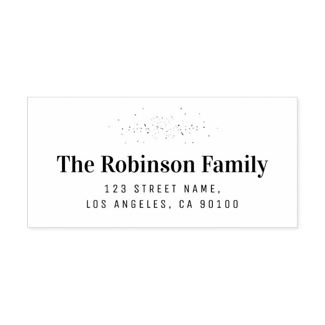 moderna botaniska adress gummi frimärke självfärgande stämpel (Design)