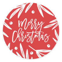 Moderna botaniska julklappar - Röda