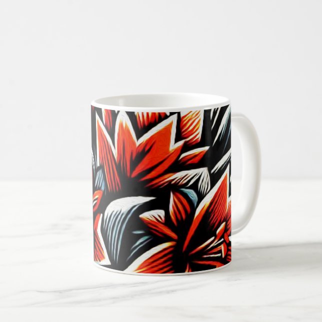 Moderna Botaniska Kaffemugg (Framsida höger)