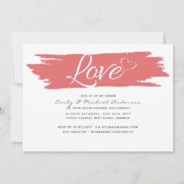 Moderna bröllopsjubileumsinbjudningar - VARJE MILS Inbjudningar