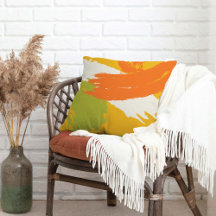 Moderna Brushstrokes - Orange, Grönt och Gult