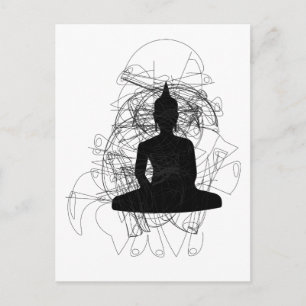 Moderna Buddha-design energier Vykort