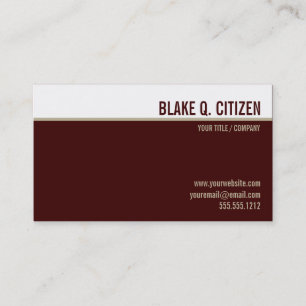 Moderna burgundy/guld- visitkort