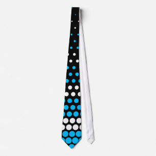 Moderna Capri och vitpolkaen pricker Slips