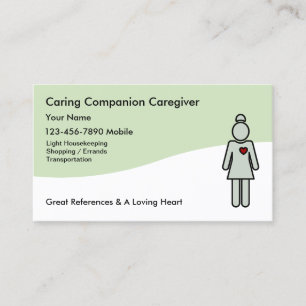 Moderna Caregivervisitkortar Visitkort