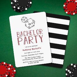 Moderna Casino Night Sällskapsfest Inbjudan