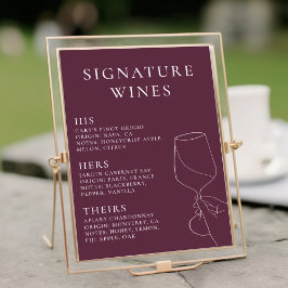 Moderna Chic Signaturviner Poster