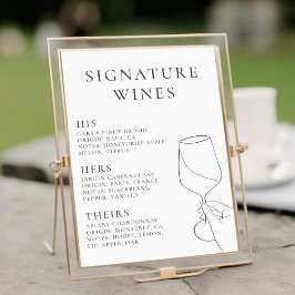 Moderna Chic Signaturviner Poster