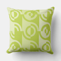 Moderna cirkulära fragment av Lime-Grönt Mönster