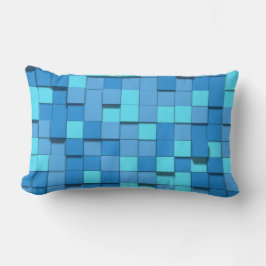 Moderna dekorativa blå dekorativa dekorativa dekor lumbarkudde