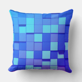 Moderna dekorativa blåa accentkuddar kudde